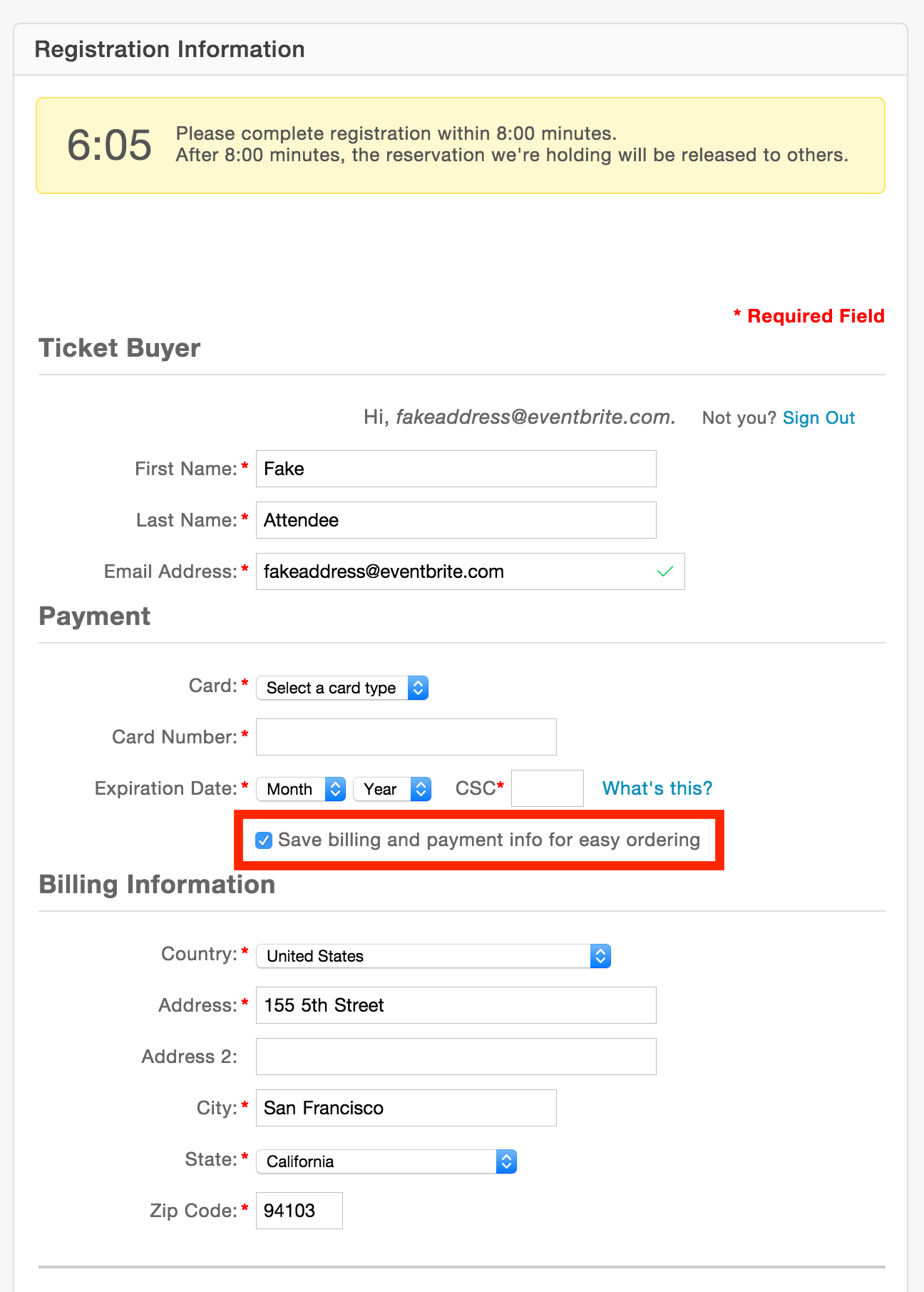 How To Add Or Delete Saved Credit Debit Cards For Registration Eventbrite Help Center