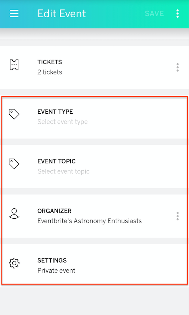 eventbrite multiple organizers