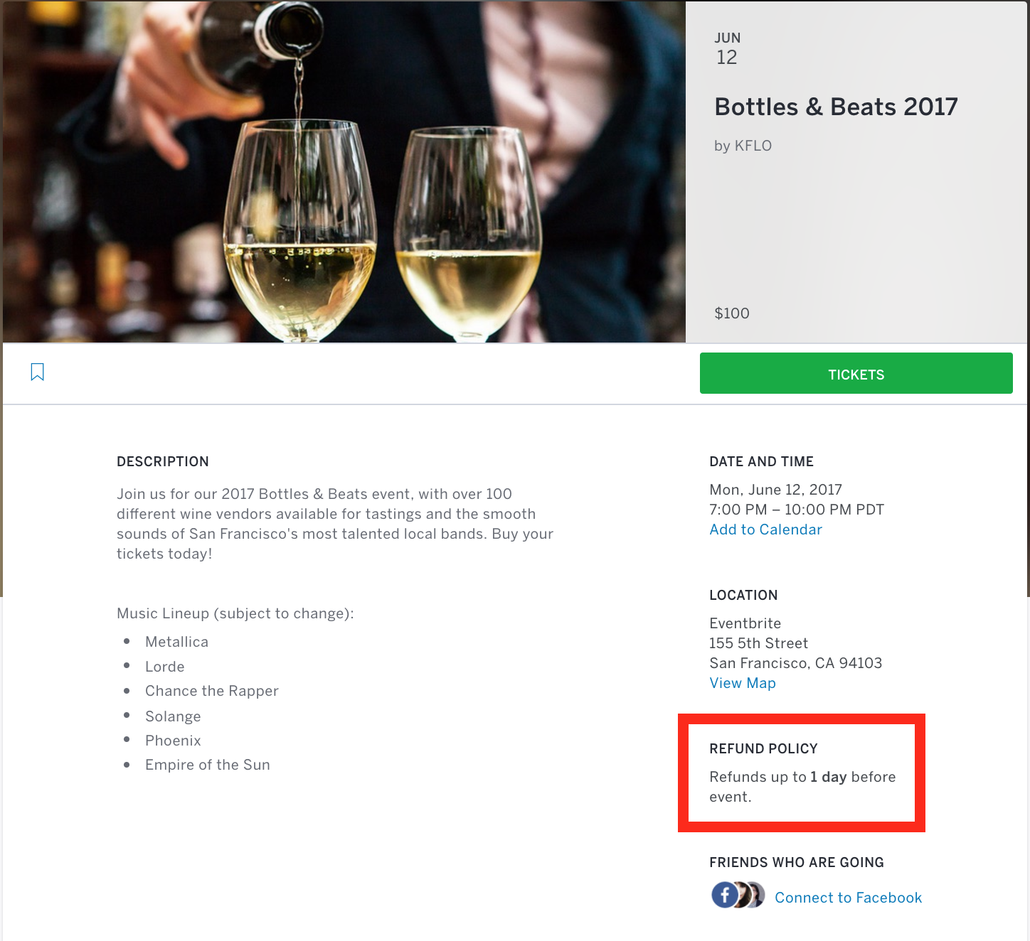How to set a refund policy Eventbrite Help Centre