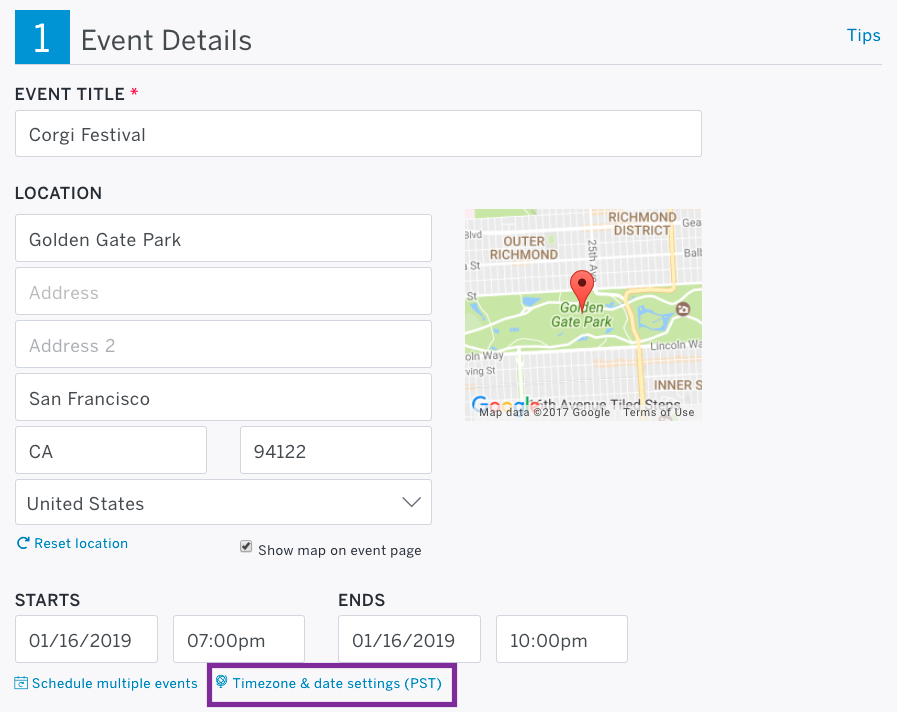 How To Update Your Event S Time Zone Settings Eventbrite Help Center