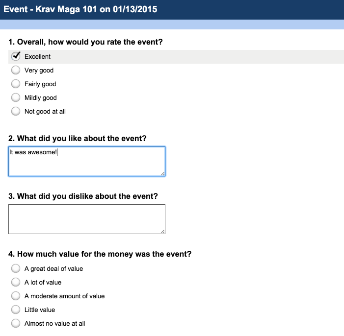 How To Send A Survey To Attendees With Eventbrite S Surveymonkey - when attendees receive the email they just choose give feedback to go to surveymonkey s website to complete your survey once they re finished