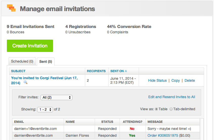 Email Invitations With Rsvp 2