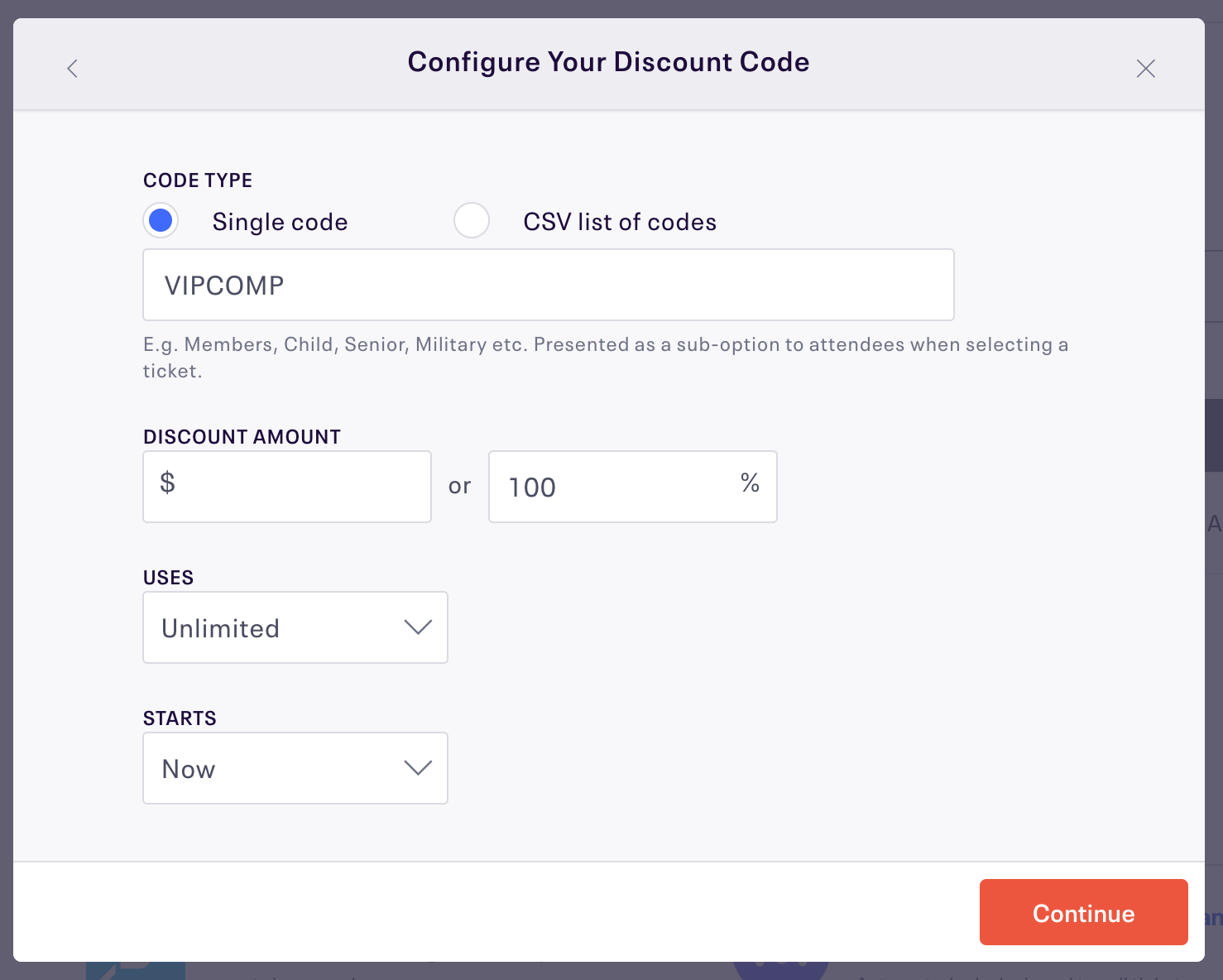 How To Set Up Discount Codes For An Event Eventbrite Help Center