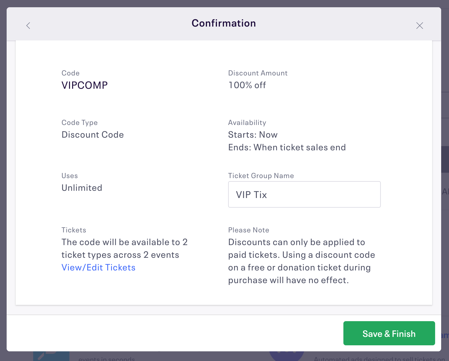 How to set up discount codes for an event | Eventbrite Help Center