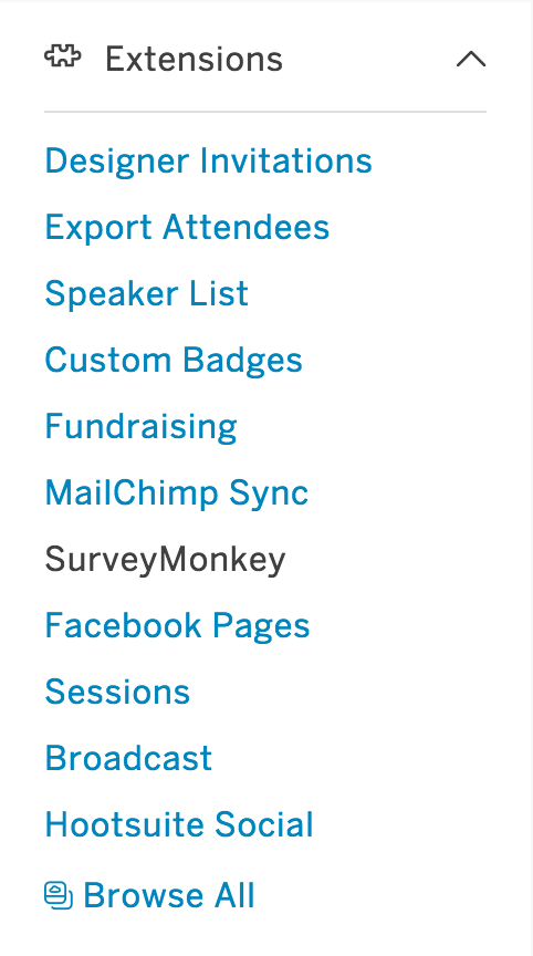 How To Send A Survey To Attendees With Eventbrite S Surveymonkey - go to surveymonkey under extensions