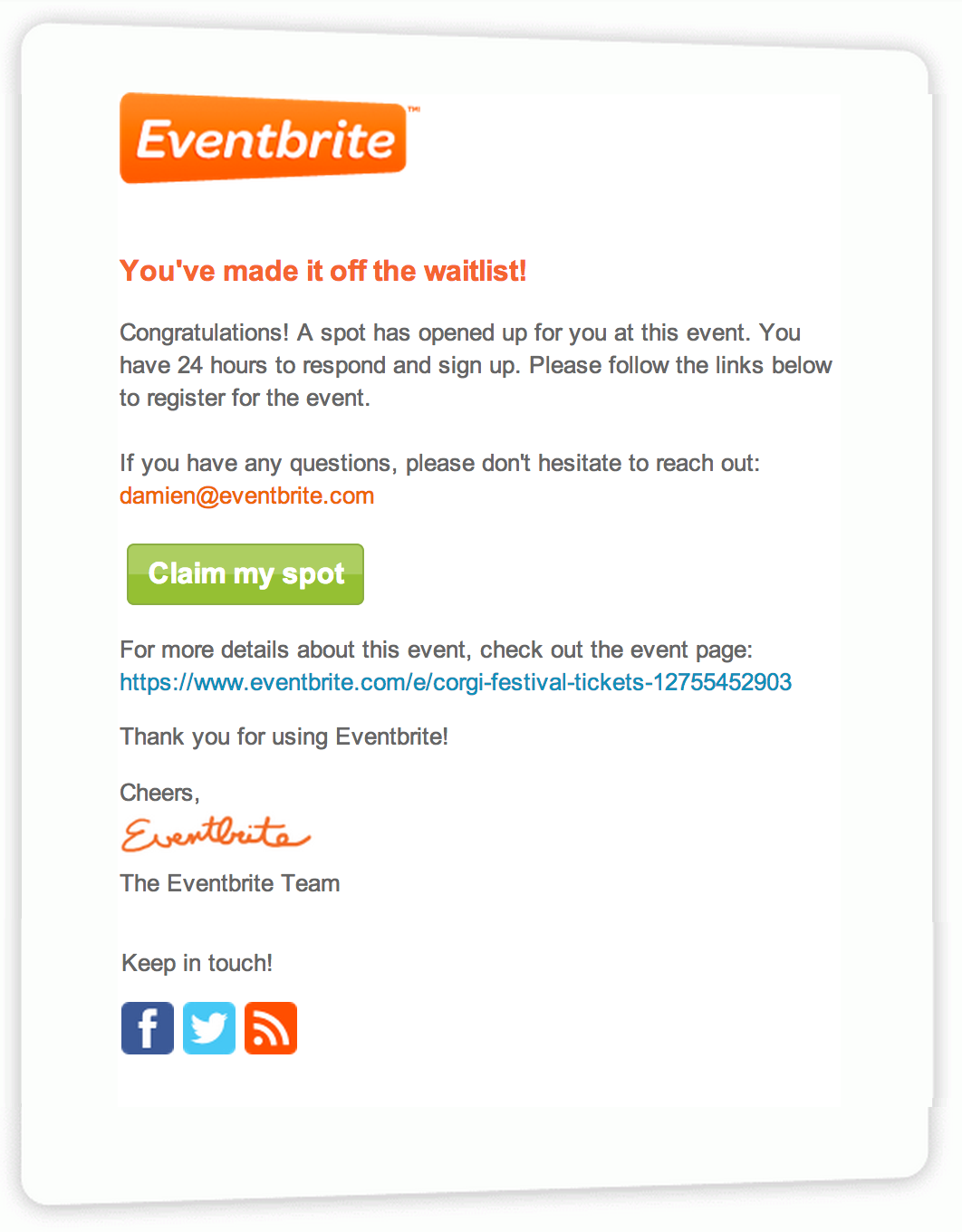 eventbrite customer support